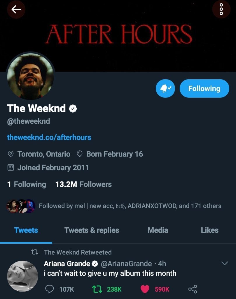 holysainto's tweet photo. abel #1 Ariana Grande stan https://t.co/a2wL01NGR2