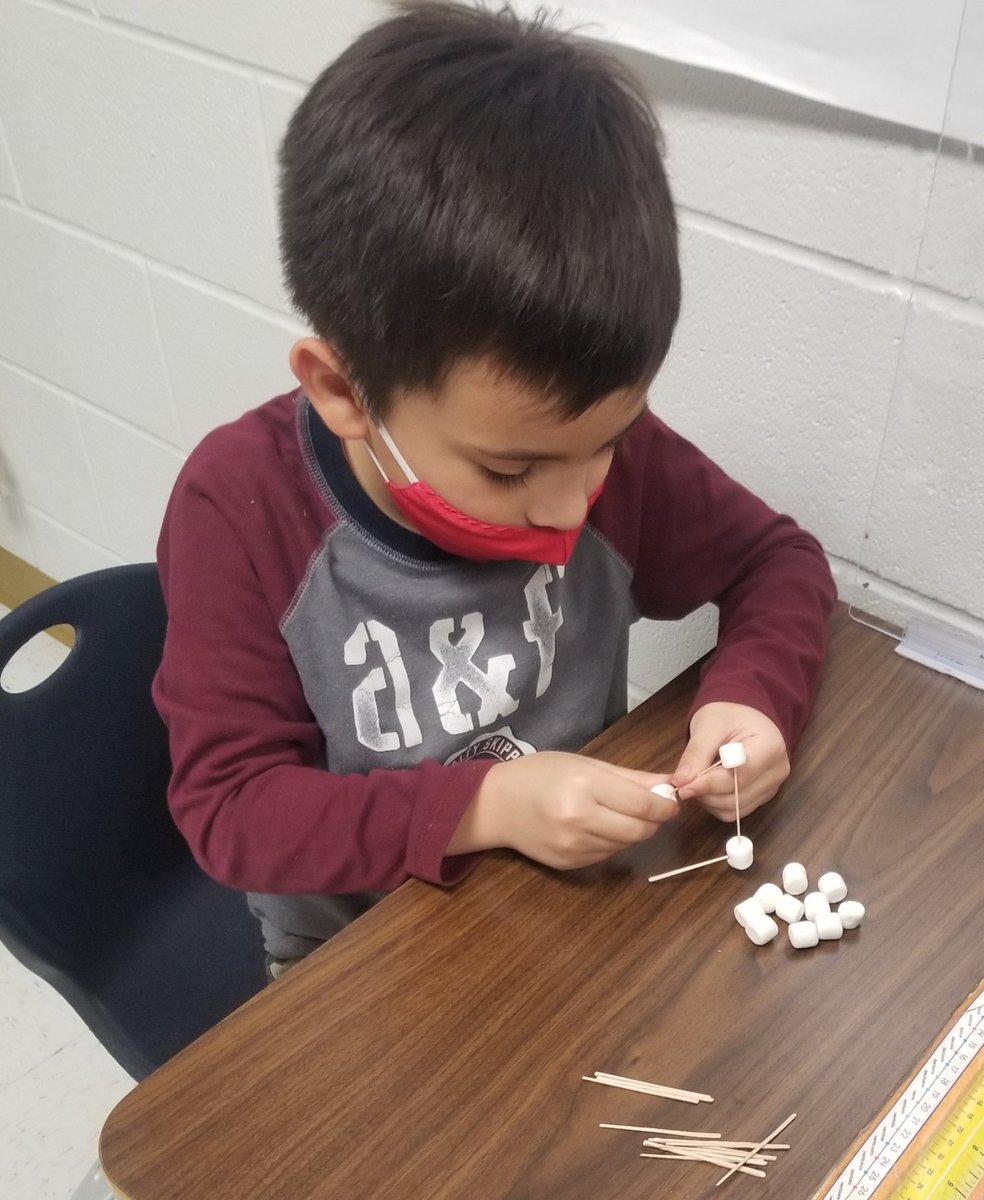 Enjoyed building 2 dimensional shapes today! #TheColeWay