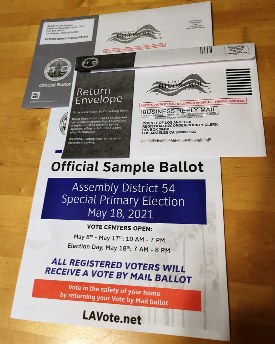 PalmsNC's tweet photo. #PalmsLA Voters: Did you get your ballot for the Assembly District Election?

Remember that for our 6/8 #PalmsNeighborhoodCouncil #Elections, stakeholders must apply for a ballot by 6/1 in order to #vote.

Links to applications at https://t.co/36G8YCbDLw.
#PalmsVotes #PalmsPride https://t.co/nXHkbLMdLt