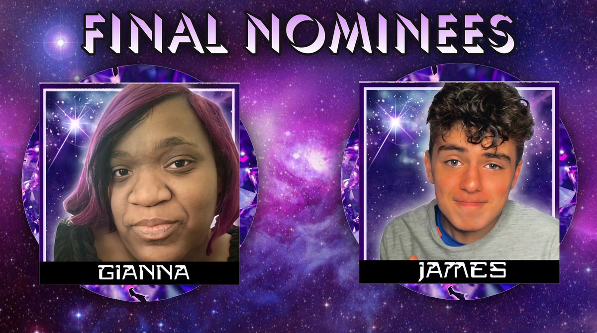 💜 CYCLE 2 FINAL NOMINEES 💜

Are you #TeamGianna or #TeamJames | Tune in tomorrow night at 8pm EST to find out the next houseguest evicted from Big Brother Galaxy!