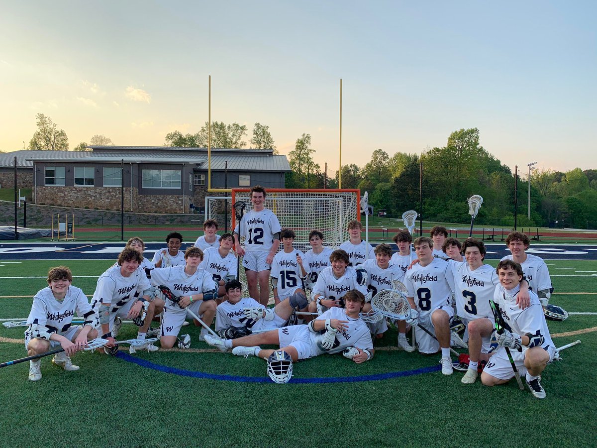 whitefieldlax's tweet photo. @whitefieldlax won 12-2 tonight vs Campbell to end our regular season. We are Area 3 champions and headed to State Playoffs next week vs @lovettlacrosse  Good luck boys!  @WAWolfPack  @WhitefieldAcad https://t.co/5p90TyeIZU