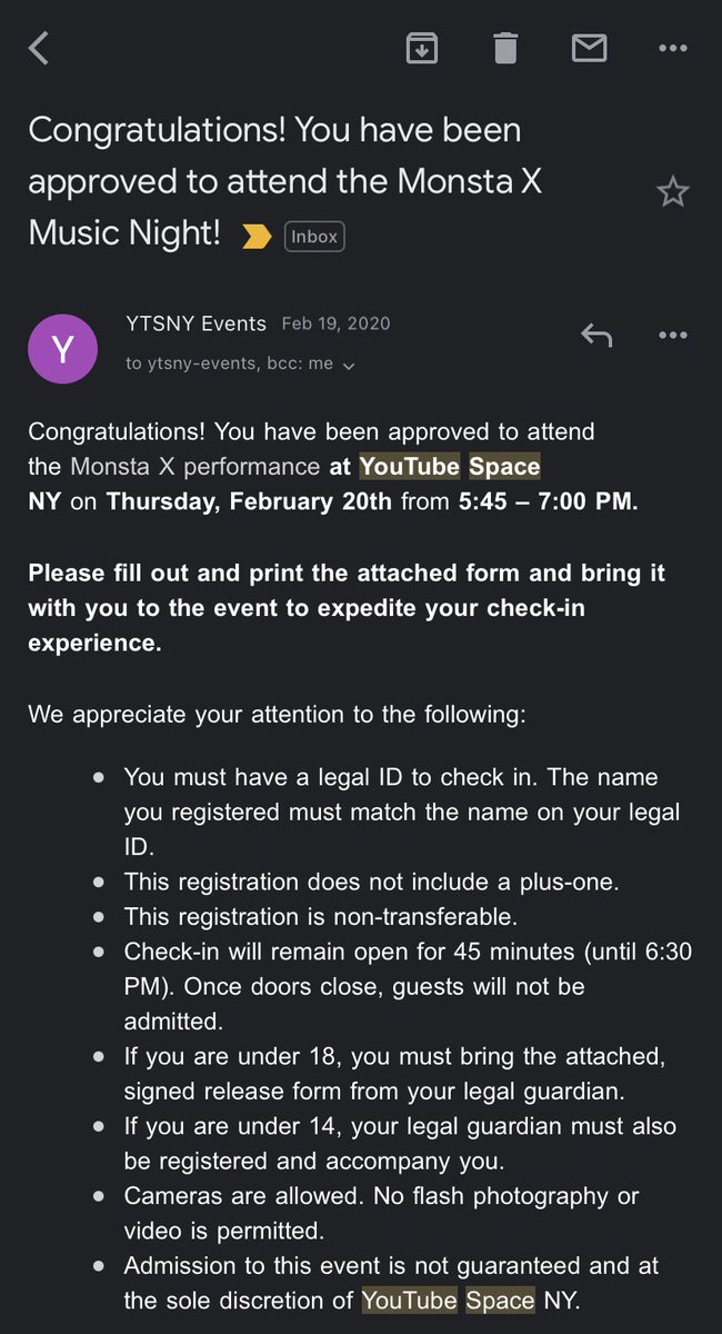 I got into the youtube space randomly. peggy got into build randomly. we bought tickets to the release party. no one got us into any of those events even though some people thought they did! (don’t have peggy’s build screen shot)