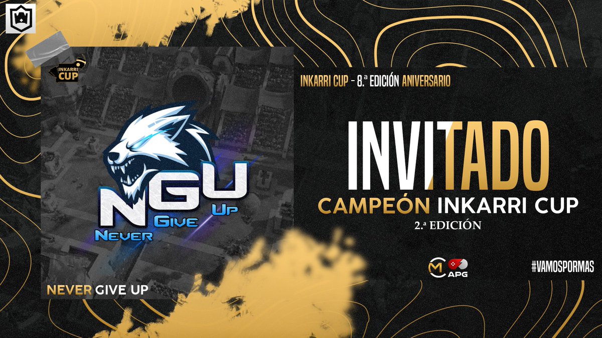NeverGiveUp (@nevergiveuptec) on Twitter photo Buenas noches a todos, estamos en buscando una pareja de 2c2 con experiencia tanto en 2c2 como en 1c1, para la <a href="/Inkarri_Cup/">Inkarri Cup - All Stars</a>, más información al MD.
Se agradece RT+❤️
#ClashRoyale #GoNGU Buenas noches a todos, estamos en buscando una pareja de 2c2 con experiencia tanto en 2c2 como en 1c1, para la <a href="/Inkarri_Cup/">Inkarri Cup - All Stars</a>, más información al MD.
Se agradece RT+❤️
#ClashRoyale #GoNGU
