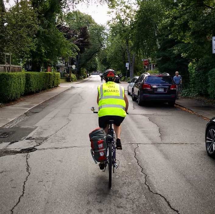 When I moved to Toronto for grad school, it wasn’t a question anymore, my ride was my bike. I loved biking in Toronto. I biked in the winter, I biked in the rain, I biked at night (though I can only handle two of cold, dark, and wet at the same time), I biked while pregnant.