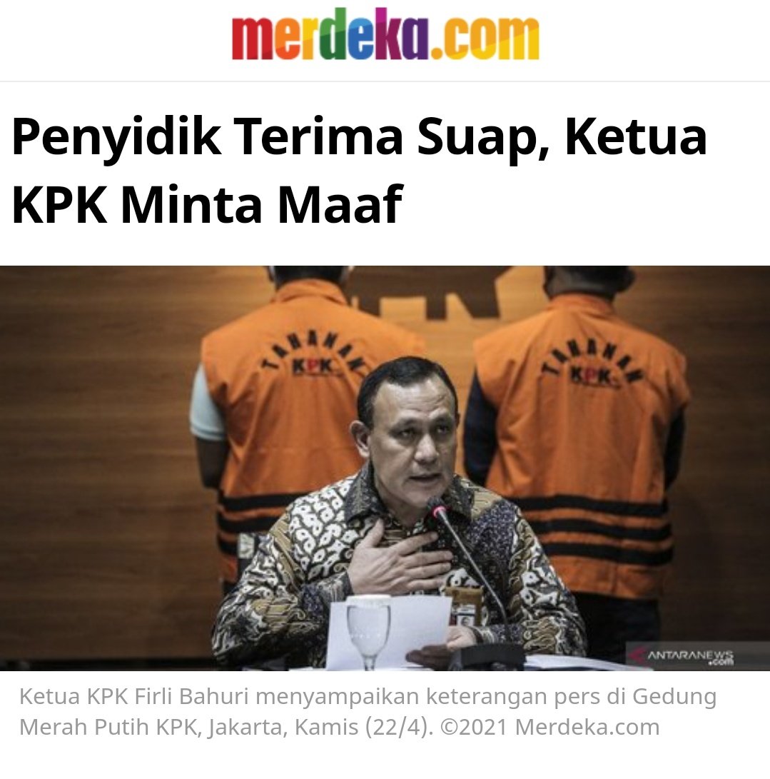 Dari sinilah seharusnya bersih2 di <a href="/KPK_RI/">KPK</a> harus dilakukan sebelum semakin menjadi2

Itu baru 1 yg ketahuan...yang lain bagaimana ?

Sudah sangar ruwet internal kpk yg anggotabya udah tidak kredibel dan sangat keberpihakan menurut selera
 share.babe.news/al/UjjcYjMwvR