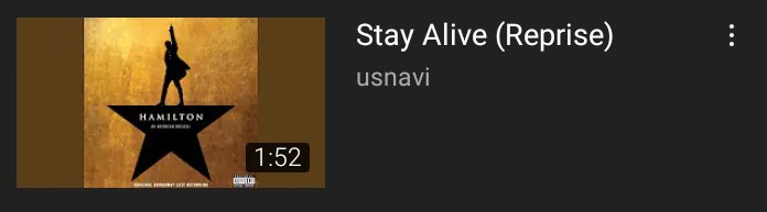 Blow us all away or Stay Alive (reprise)?