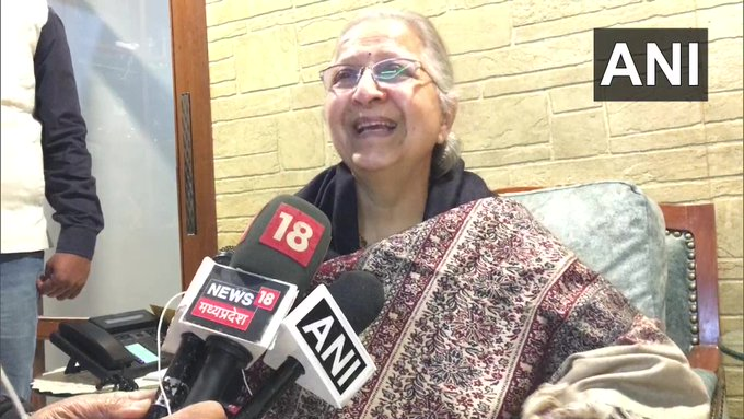 How could news channels run a report on my 'so called' demise without even cross checking with the Indore administration? My niece refuted Mr. Tharoor on Twitter but what was the urgency in announcing without confirmation: #SumitraMahajan, former Lok Sabha speaker 

(ANI)