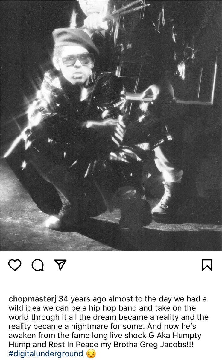 okayplayer's tweet photo. 😔 Shock G has passed away according to Digital Underground co-founder, Chopmaster J. RIP 🙏🏾🕊 https://t.co/XIr5xkEYFG
