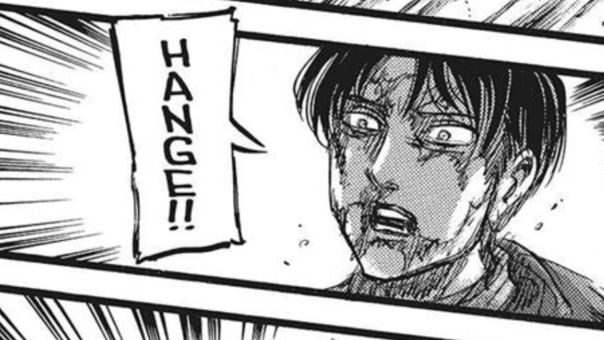 +levi likely assumed that hanji died from the explosion so he was surprised and relieved to see that they survived.