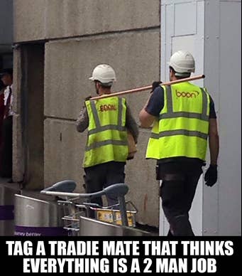 Tradie Joke Friday!

#tradies #tradiejokes #tradiejokefriday #dadjokefriday #bbg #fridaygags #tagamate