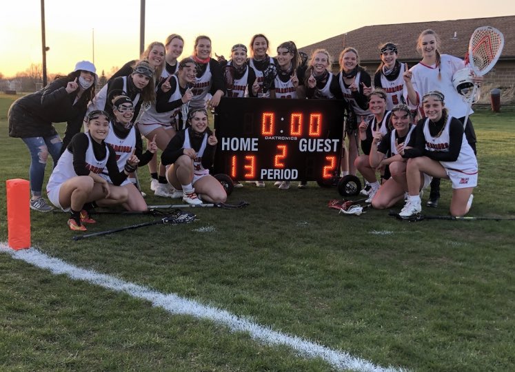 Congratulations to these Warriors on their first win for our new girls lacrosse team!!! The Warrior Nation is proud of you! #mhspride <a href="/MuskegoNorwaySc/">Muskego-Norway Schools</a>