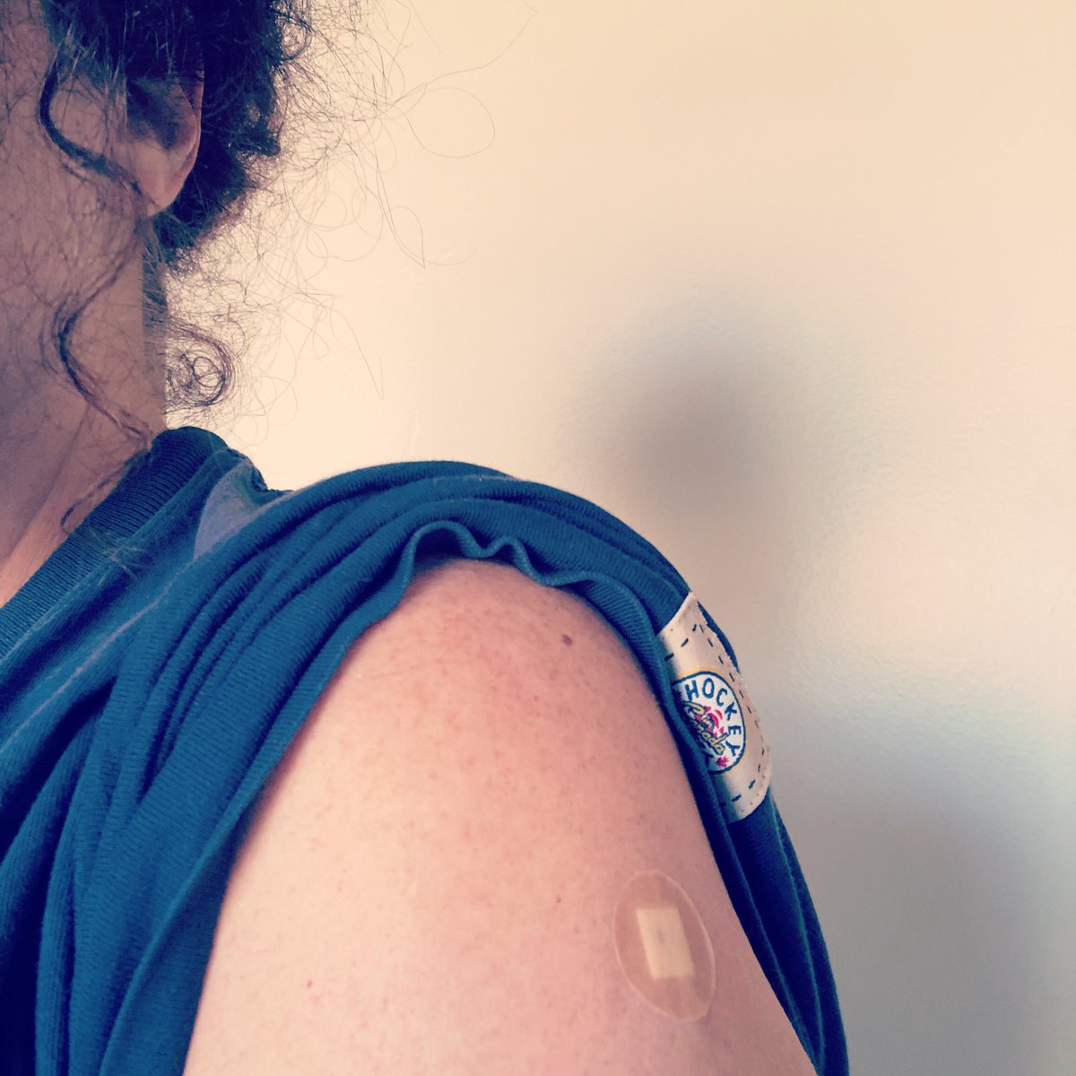 Today’s happiness was a little jab in the arm.  I ❤️ science! #GenXZeneca