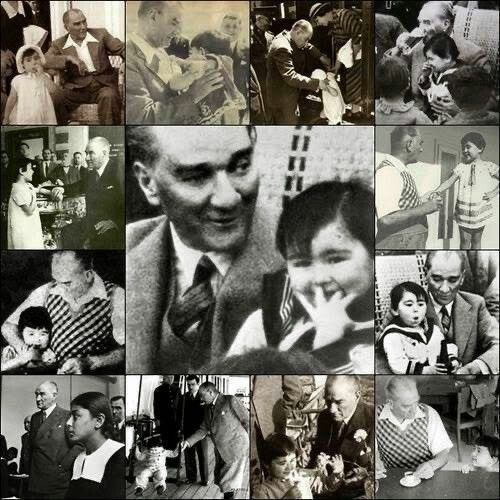 Sadece büyük bir lider, geleceği küçük kalplere emanet eder...
#23Nisan 
#UlusalEgemenlikveCocukBayramı