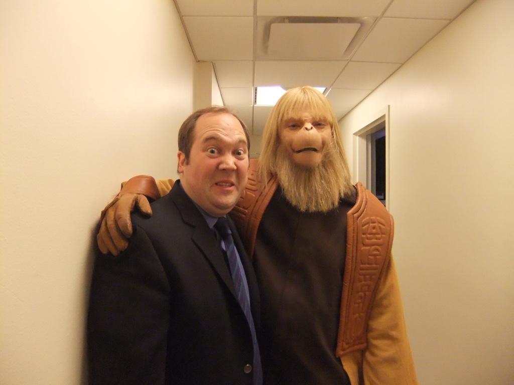 I also became friends with some of the guests we had on  @nbcsnl . Here I am with Dr. Zaius when I cast him in one of my silly skits. He crushed it, but I have to say it was hard to mess up with such amazing writing.  @MikeOBrienXOXO