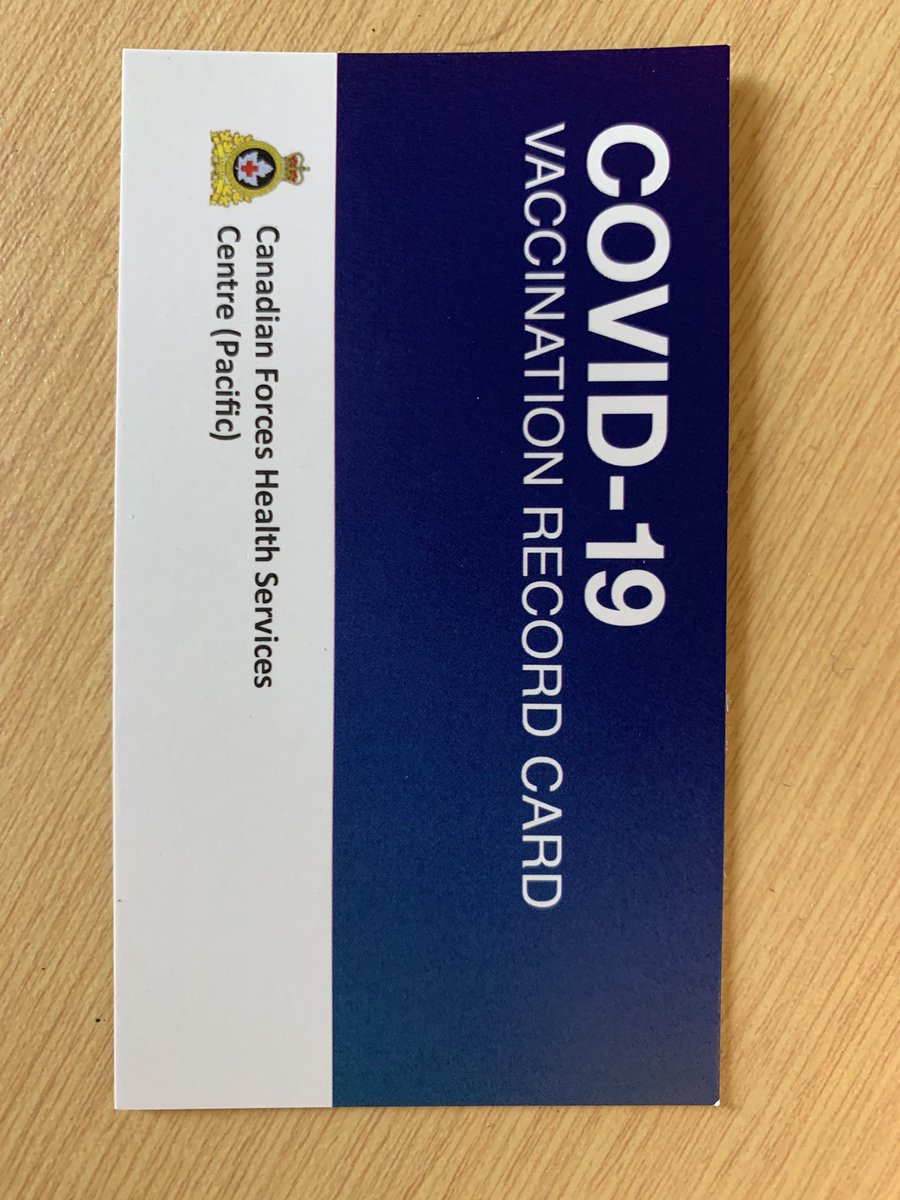 Vaccinations are starting across MARPAC!! So glad that all CANFLTPAC sailors will have the opportunity get their shots and hopefully this means that we are on the road back to “normal” and especially the end of pre-sail quarantines and strict isolations!

#GetYourShot