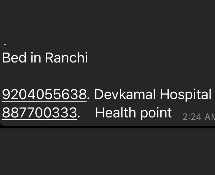  #Ranchi  #oxygen  #Beds  #Verified  #COVIDEmergency2021  #covidresources a thread ,all verified today