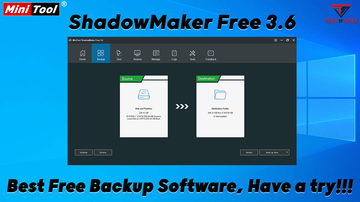technspice's tweet photo. @minitool_ ShadowMaker 3.6 – Best Free Backup Software, Have a try!
https://t.co/1AstGs66a3
#BackupSoftware #FreeBackupTool #MiniTool #MiniToolShadowMaker #Software #Technspiceblog https://t.co/SZRnEpTO8a