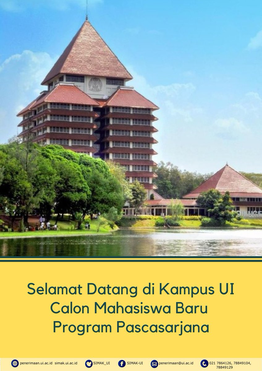 SIMAK_UI's tweet photo. Selamat datang camaba UI program pascasarjana 👏👏
Yuk log in di laman https://t.co/U8BIZexaoS untuk mengecek status kelulusanmu, peserta yang dinyatakan lulus dapat melengkapi praregistrasi dan melakukan pembayaran. 
Tahapan selengkapnya dapat dilihat pada akun masing-masing. https://t.co/ioMuZ6IAOs