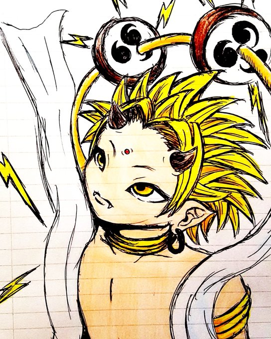 雷神のイラストのtwitterイラスト検索結果