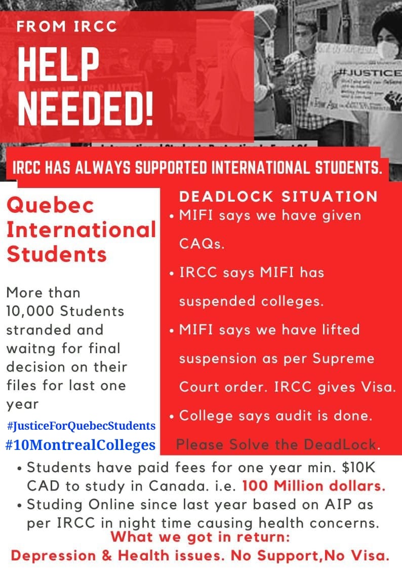 _Jxviii_'s tweet photo. #JusticeForQuebecStudents
Stop playing with our future...we want results..wake up @ircc
 @CanadianPM @JustinTrudeau @marcomendicino @nadirypatel
@NadineGirault https://t.co/tY1ikDvIIa