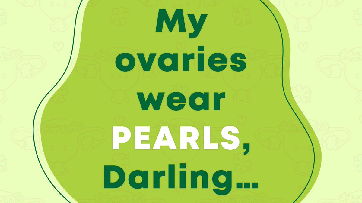 conquer_pcos's tweet photo. #FridayFeeling 
So what if my ovaries wear pearls... 

Conquer PCOS
For more info: https://t.co/AcMOneRrew 
#ovaries #ovary #pcos #pearls #healthcare #women #pcoswomen https://t.co/OqhXG7wKaS