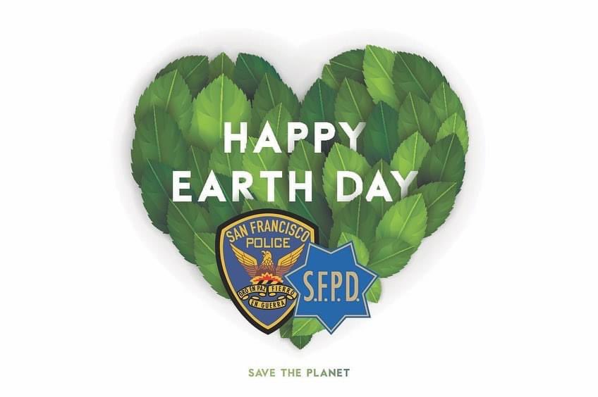 JoinSFPD's tweet photo. Now’s the Time! Let’s join hands to make our Earth a better place. Happy Earth Day! #earthday #safetyandrespect #SFPD #joinSFPD #together #ABetterPlace https://t.co/5BmczPZCba
