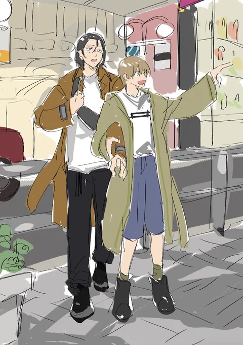 これはカバーのイラストを色々考えていたときに担当さんに出したラフなどです 