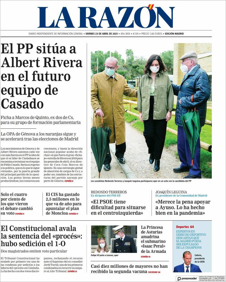 Reciben amenazas, con balas, un candidato, un ministro y la Dtora. de la Guardia Civil.