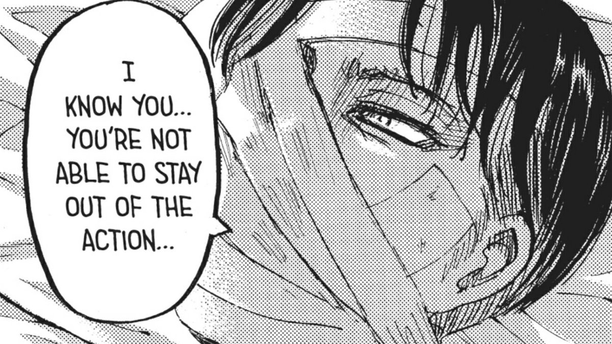 levi understands that running away won't give hanji the true peace they yearn for because he knows that hanji could never fathom abandoning people who need them.