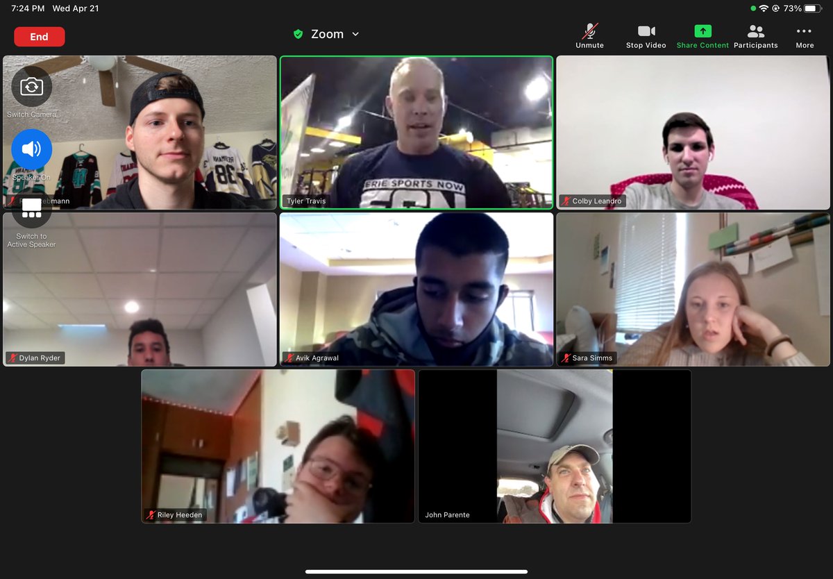 sbm_mu's tweet photo. We'd like to thank @tylergtravis from @ESNFitness for talking to our club last night. We learned a lot and he's definitely an asset to the Mercyhurst community! https://t.co/3zblgLojTz