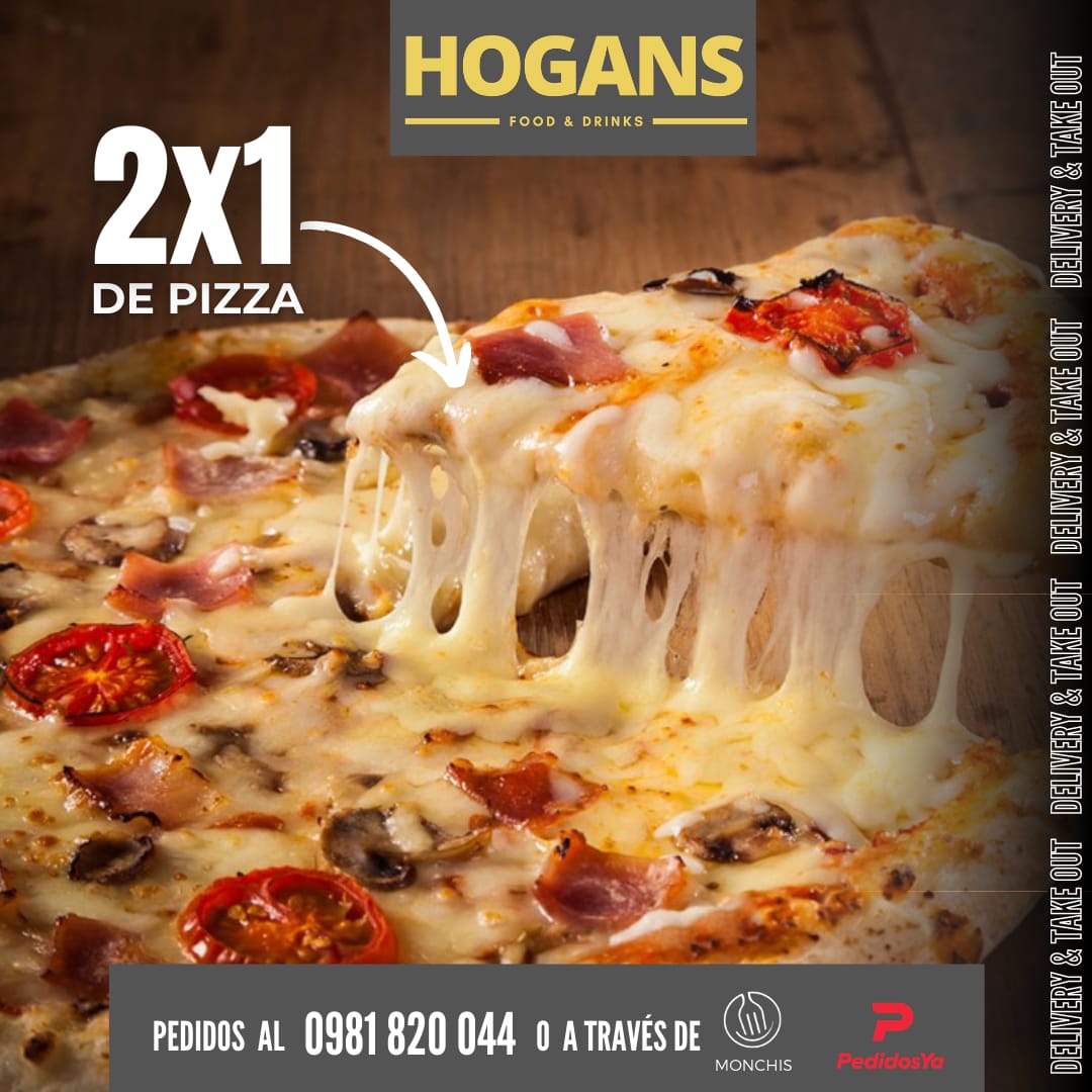 hogansbarpy's tweet photo. 2X1 disponible en pizza ‼️
@ a tu dupla amante de la pizza 😋
 ¡ 𝗬 𝟮𝘅𝟭 𝗲𝗻 𝗖𝗛𝗢𝗢𝗣, 𝗚𝗜𝗡, 𝗙𝗘𝗥𝗡𝗘𝗧 𝘆 𝗖𝗔𝗜𝗣𝗜! 🍹🍻😎
Pedidos y reservas al 📲 0981 820 044
https://t.co/lXz8d4W1Ua
#hoganspy #jueves #2x1 #pizza #afterofice #barseguro #asuncion #paraguay https://t.co/XjX9Ko0mXd