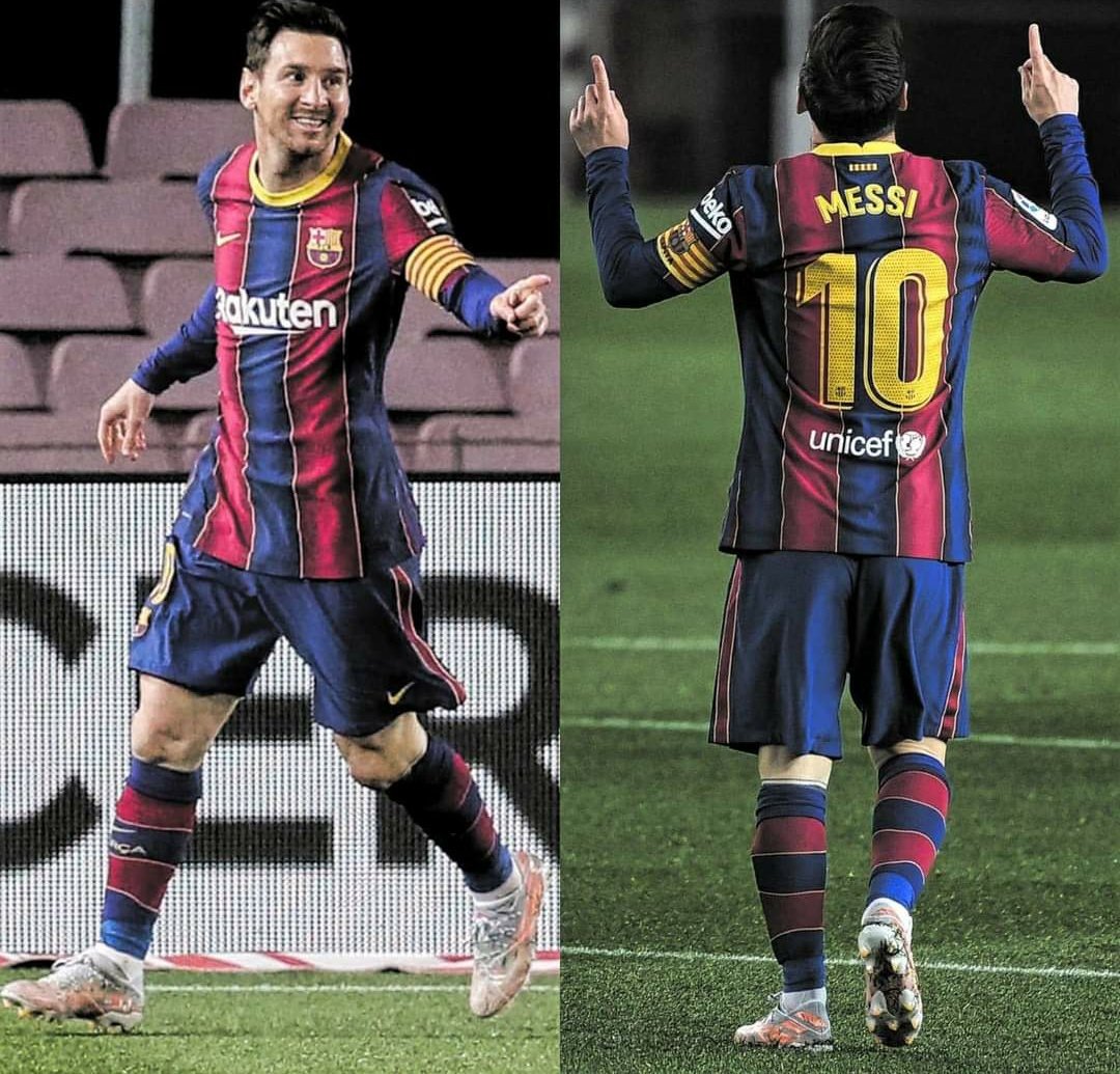 FootballFactly's tweet photo. Lionel Messi has just scored his 468th La Liga goal. To put that into some sort of context, it’s the same number as Alan Shearer and Wayne Rooney, the Premier League’s top two all-time leading scorers, COMBINED in 418 fewer games. 🔥 https://t.co/pmReTl3LQ7