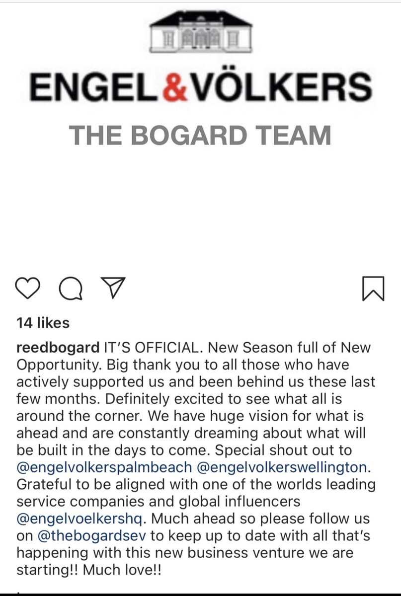 A few weeks back Hillsong Dallas Pastor Reed Bogard changed his bio on his pictureless Insta to “Entrepreneur”. HS made Bogards wealthy enough to be able to take a couple months to spend excessive time in Newport Beach & Palm Beach, FL. Now we know why.  @jo1foster  @reachjulieroys
