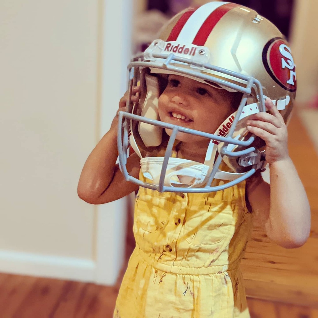 JoshDMcK's tweet photo. Just as excited as me for the Draft! 🏈
#nfldraft #49ers #3rdpick #1weektogo #nfldownunder #daddyslittlegirl #littleprincess #toddler #toddlerlife #cute #fatherhood #minime #Australia #April #2021 @49ers @nfl https://t.co/kKxaolQShG https://t.co/Us1UuZS4uc
