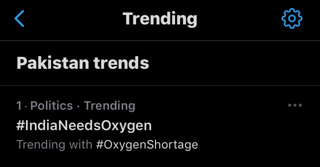 Geeta_Mohan's tweet photo. #IndiaNeedsOxygen is trending in Pakistan where many people across the border are asking Pak PM @ImranKhanPTI  to help India with oxygen supply.

#COVID19 #Coronavirus #CoronavirusPandemic #SecondCOVIDWave https://t.co/eGFvKMejll