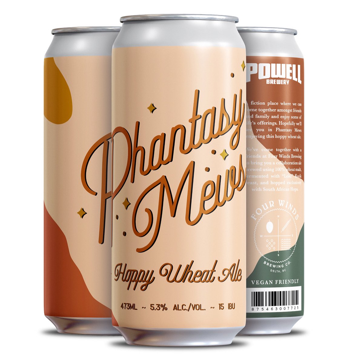 PowellBeer's tweet photo. NEW! PHANTASY MEWS
HOPPY WHEAT ALE COLLABORATION WITH @fourwindsbrewco Limited Release FRIDAY APRIL 23rd!
#craftbeer #yeastvan #vancouverbc #eastvan #eastvancouver #bc #bccraftbeer #vancity #vancitydrinks #vegan #bcbrew #powellbrewery #yvr https://t.co/jMGh9btBoO