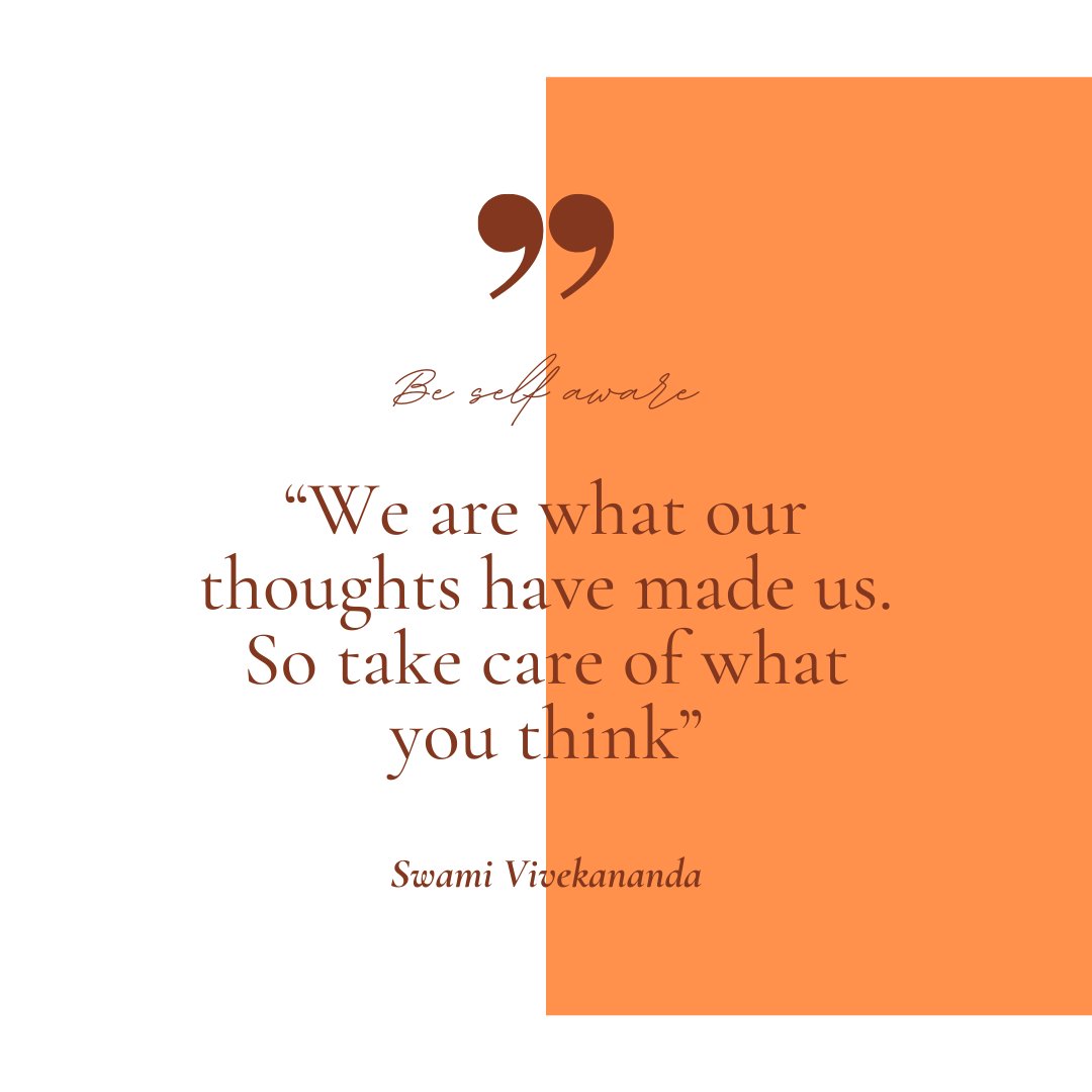 alt_script's tweet photo. "We are what our thoughts have made us. So take care of what you think" - Swami Vivekananda Follow @namaste.revolution   
-
Thoughts matter.
-
#namasterevolution #namaste #quotes #quoteoftheday #selfaware #swamivivekanand #mindfulness #thoughts #mindset #ifelessons https://t.co/Lj5iD0UQqL