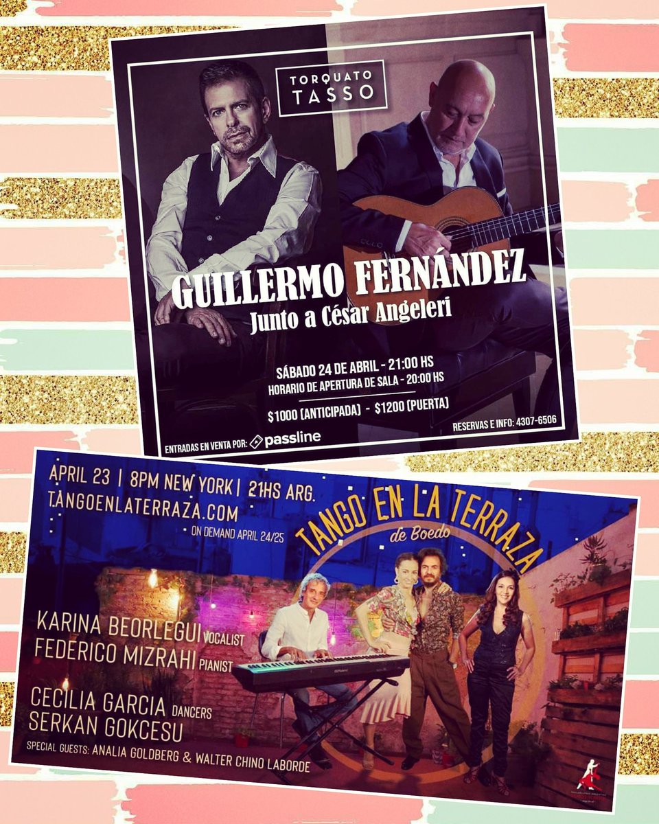 ahem927's tweet photo. ⚠️ #ALGOESTÁPASANDO ⚠️

🎶 @tanguille junto a #CesarAngeleri
🎶 @karinabeorlegui con #FedericoMizrahi

#AyerHoyEraMañana #AHEM 
#IgnacioVarchausky 
#Tango #Radio 
@la2x4 https://t.co/9rVHPYq1vA