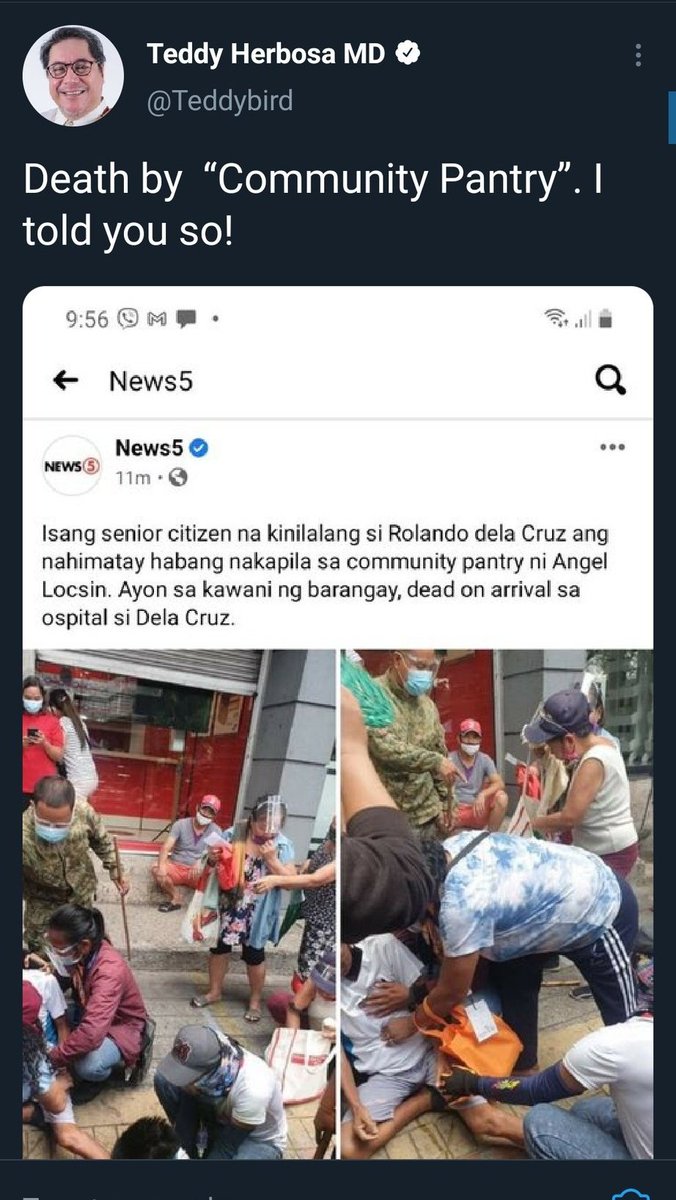 PinoyAkoBlog's tweet image. Ganito kagago aang mga alipores ni Duterte. Kung sapat ang ayuda ng gobyerno hindi pipila ang mga yan.

I told you so mo mukha mo! 🙄🙄🙄