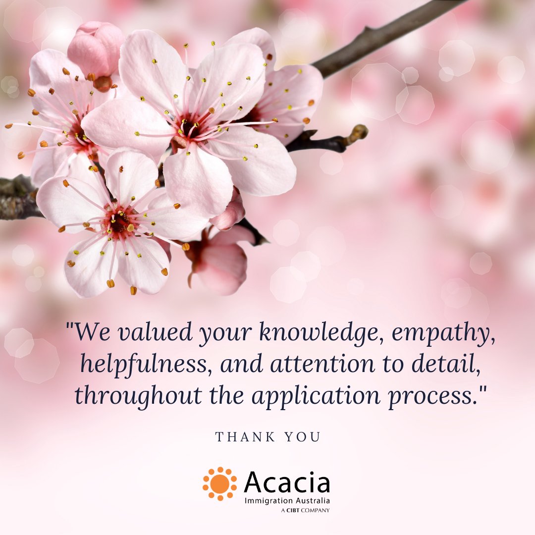 AcaciaAustralia's tweet image. Our team prides itself on our ability to simplify a complex process for clients. When it is your future on the line, being experienced counts! ow.ly/a1sQ50EvIHG #migrationagent #agentgoals #feedbackfriday #immigration