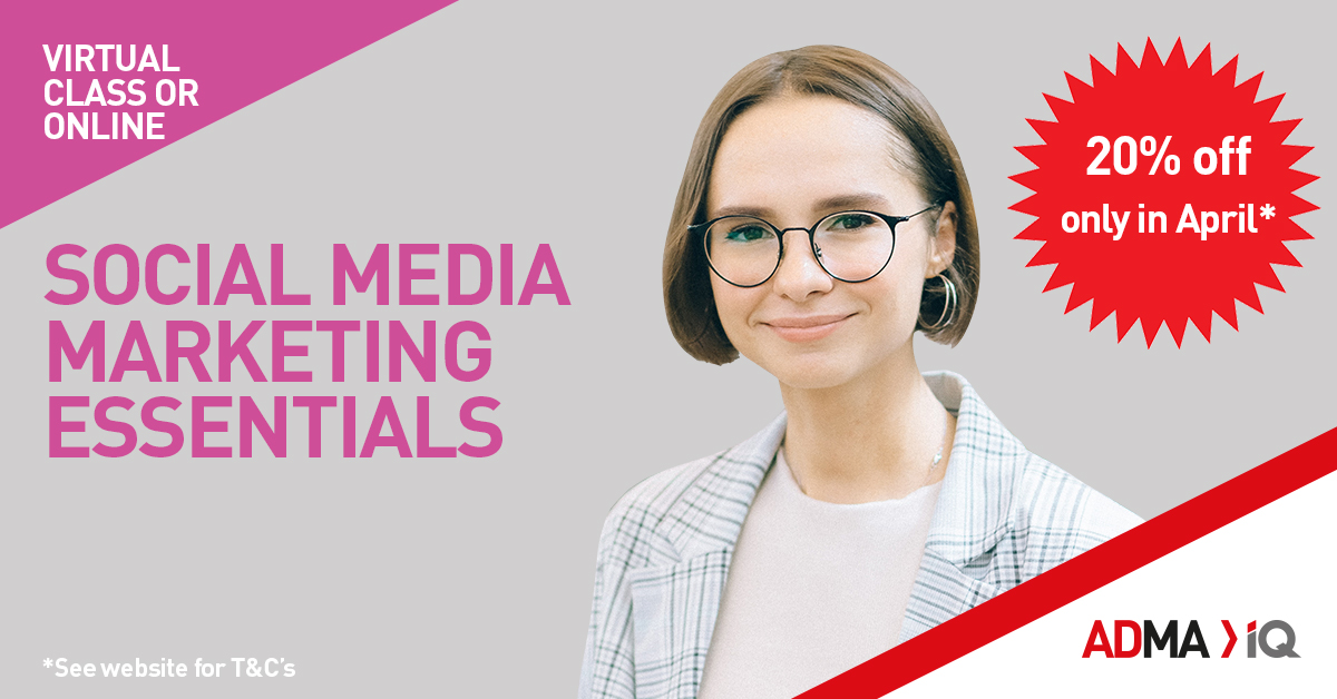 Save 20%. Become a qualified social media expert with the mix of skills you need to confidently deliver a robust social strategy and measurable ROI. Use code: IQLAB20. Course starts 6th May. Enrol now: bit.ly/3ejULaE