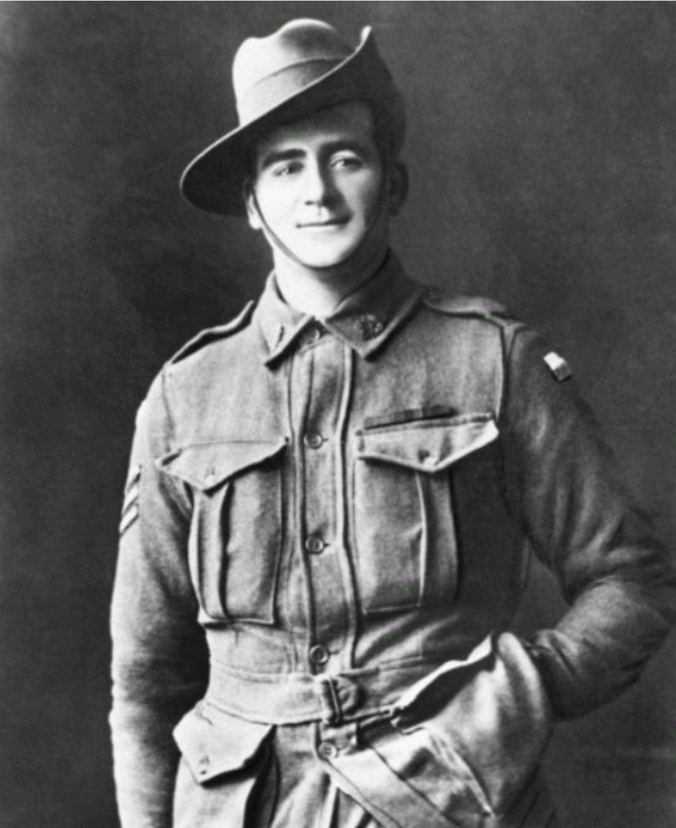 Pictured is  #Tasmanian John Whittle VC, DCM of 12th Battalion  #AIF Already a veteran of the  #BoerWar and Navy, he enlisted for  #WW1 service in Aug 1915 & saw service in Egypt before embarking to France.Between Feb-April 1917, he was awarded the Distinguished Conduct Medal &1/