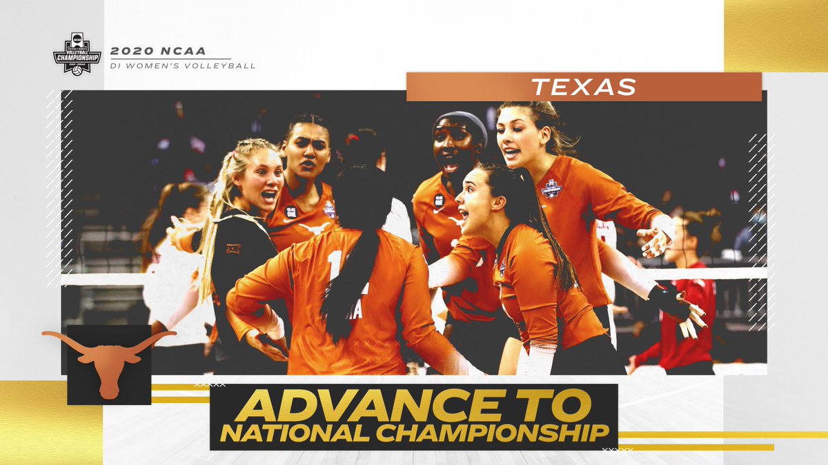 A NATIONAL SEMIFINALS SWEEP 🧹🧹🧹

<a href="/TexasVolleyball/">Texas Volleyball</a> takes down previously undefeated Wisconsin in straight sets (26-24, 25-19, 25-23) to advance to the National Championship for the first time since 2016!

#NCAAVB
