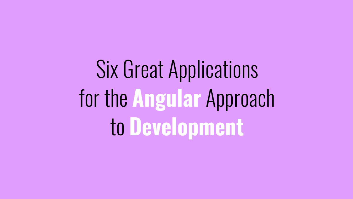 ElegantMicroWeb's tweet image. Six Great Applications for the Angular Approach to Development ow.ly/L4V930rFoMP #AngularDevelopment #AngularDevelopmentAhmedabad #AngularProgramming #AngularDeveloper