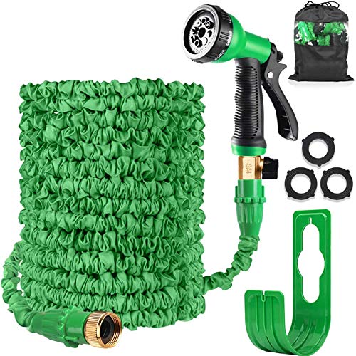2 HOMOZE Garden Hose Expandable Hose Pipe 100FT Flexible and Expanding Garden Water Hosepipe w