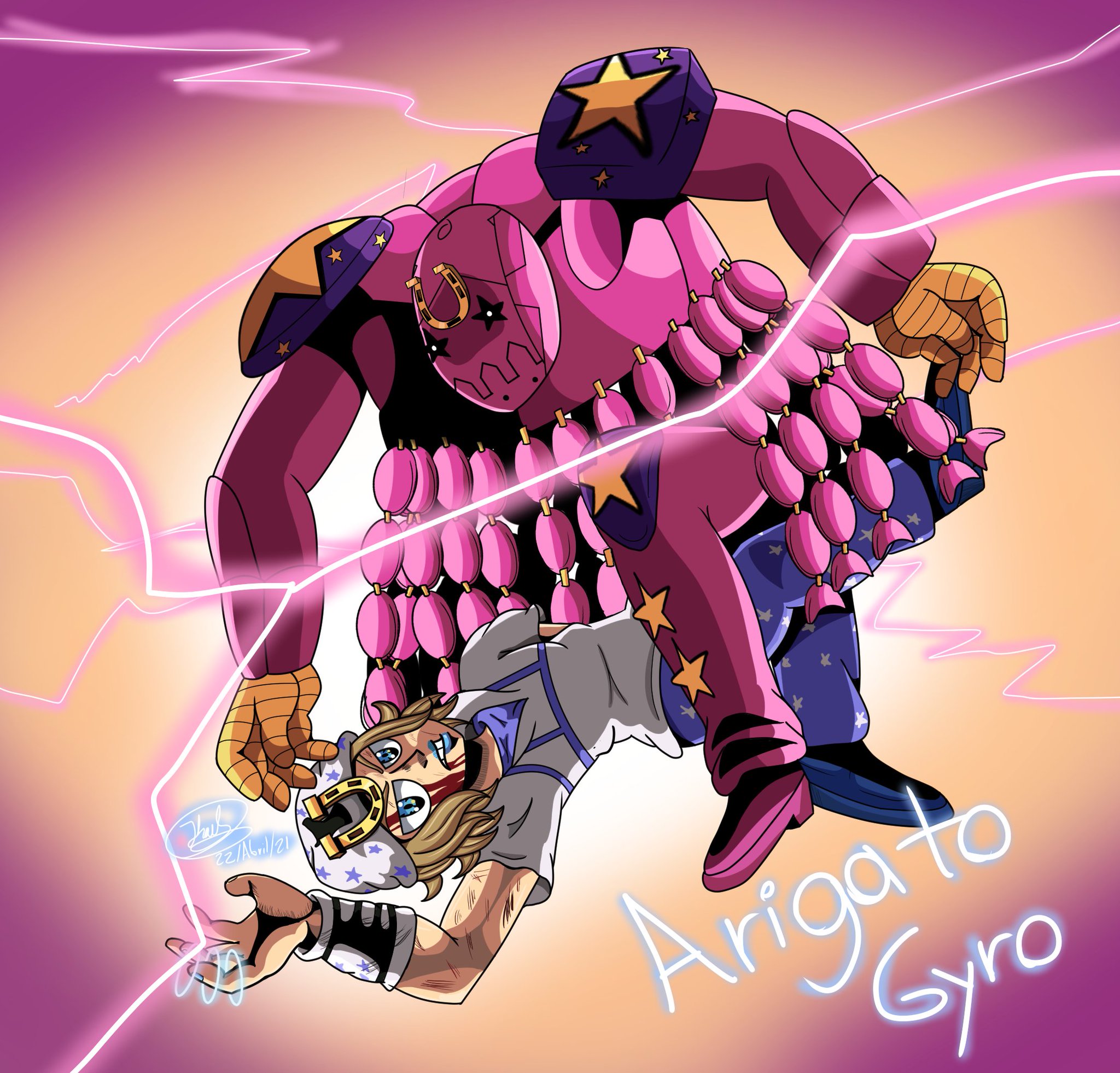 Fanart Johnny Joestar and Tusk act 4 by tioninja on DeviantArt