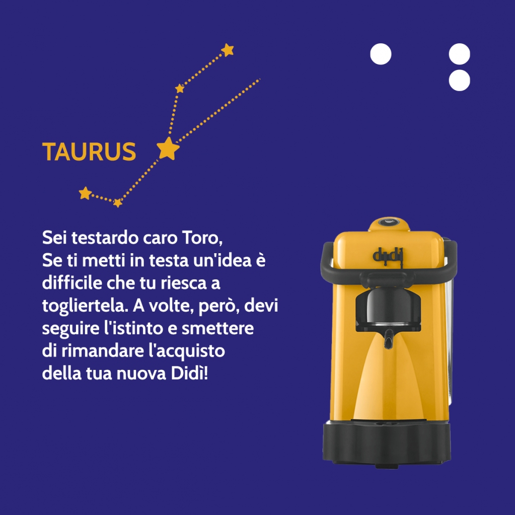 TORO ♉️ 
una sfida importante ti aspetta nelle prossime settimane: scegliere il colore della tua nuova Didì!
#Didiesse #Oroscopo