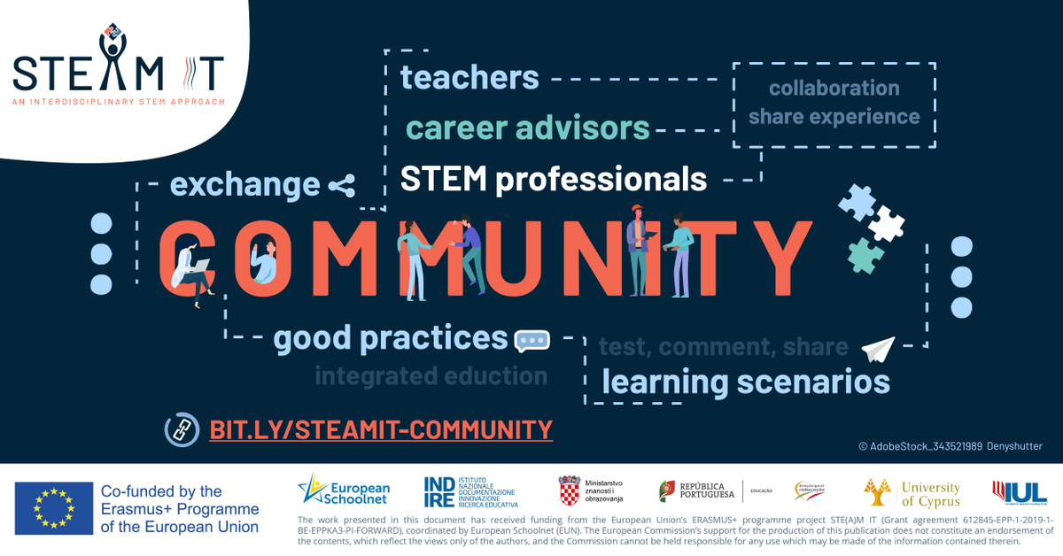 scientix_eu's tweet photo. How can #integratedSTEM education help introduce the topic of STEM jobs in classes?
To find out, join the #STEAMIT_project community and exchange on #LearningScenarios connected to STEM careers with teachers, career advisors and STEM professionals!
👋 https://t.co/HIvoM7r6SK https://t.co/45MoAmETZV