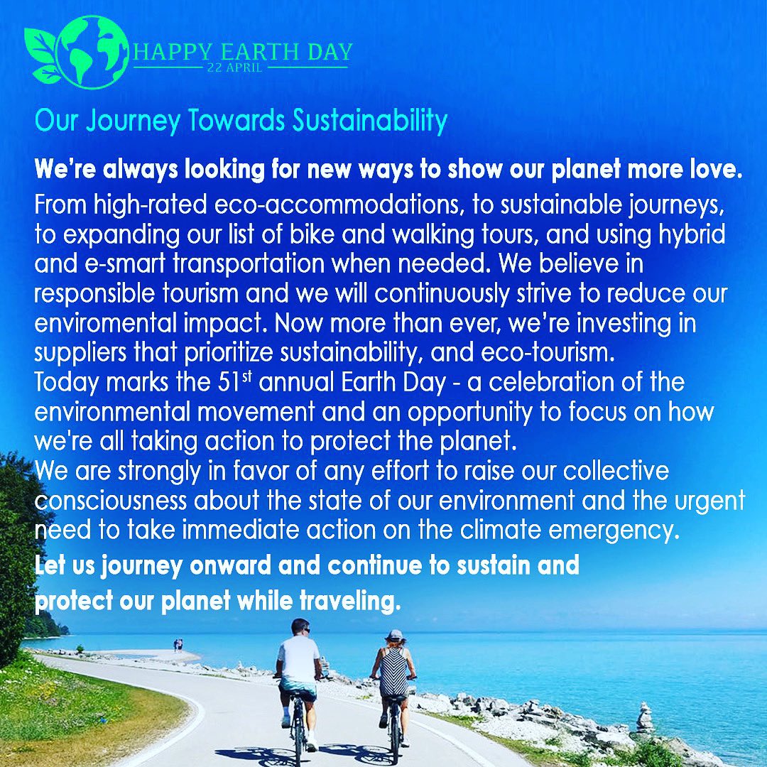 Alitours's tweet image. 🌎 Happy Earth Day let’s celebrate our collective efforts in sustainable travel and eco tourism. ⚠️Click on the link🔗in bio for more info! #earthdayeveryday #savetheplanet #travel #Sustainability #azores #portugal #italy #spain #travelagent
#europe #slowfood #ecotourism