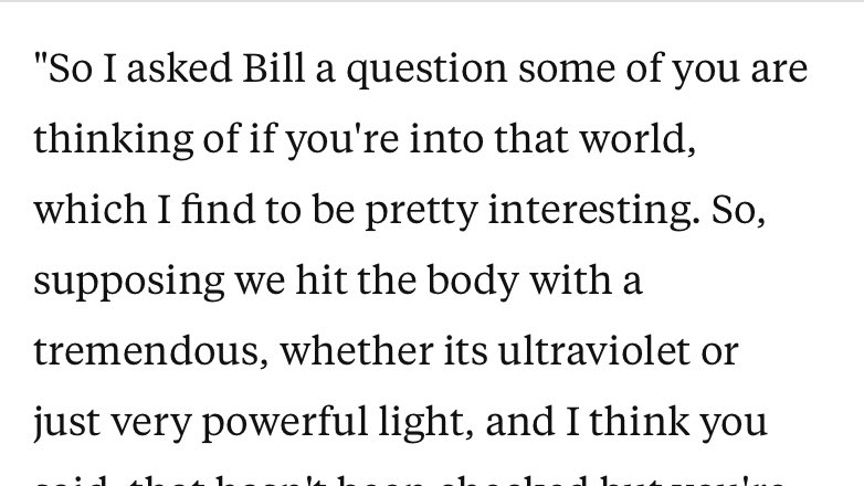 He actually started off that whole discussion suggesting that he was asking a question that “some of you” may have been thinking about